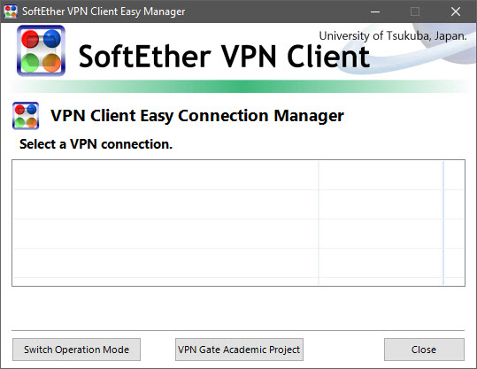Softether VPN Client interface